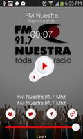 Poster FM Nuestra 91.7 Mhz Luján (AR)
