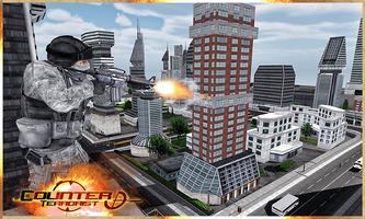 Rooftop 3D Sniper Secret Agent imagem de tela 1