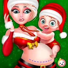 Santa Mom Pregnant Surgery Christmas Hospital