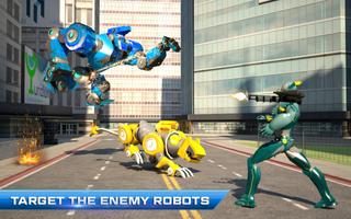Le jeu de guerre Robot de survie de l'armée Affiche