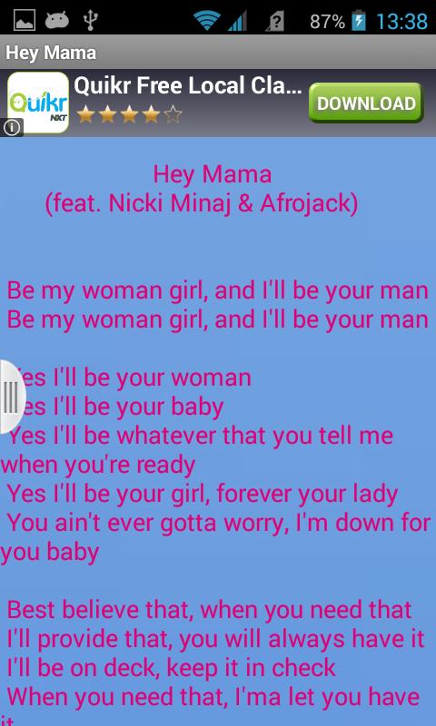 David Guetta Hey Mama Lyrics For Android Apk Download david guetta hey mama lyrics for