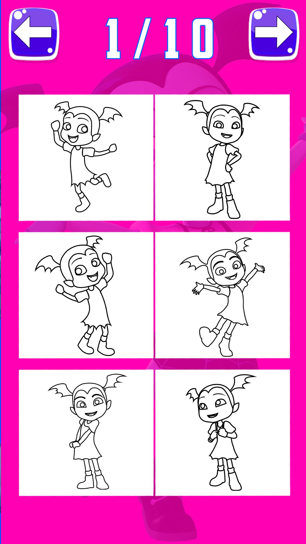 Vampirina Coloring Book Pages Vee Coloring Game For Android