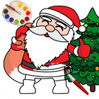 Christmas Coloring Book Pages: Santa Coloring Game icône