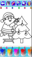 Christmas Coloring Book Pages: Santa Coloring Game الملصق