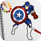 Superhero Coloring icône