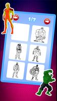Superhero Coloring الملصق