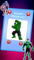 Superhero Coloring تصوير الشاشة 2