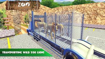 驱动动物园动物卡车sim 3D 海报