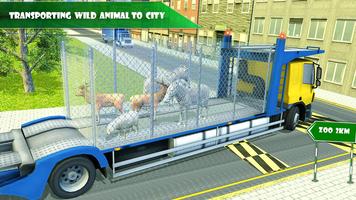 Drive zoo animal truck sim 3D imagem de tela 1