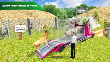 Drive zoo animal truck sim 3D imagem de tela 2