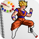 Goku Superhero Coloring Games for Kids APK