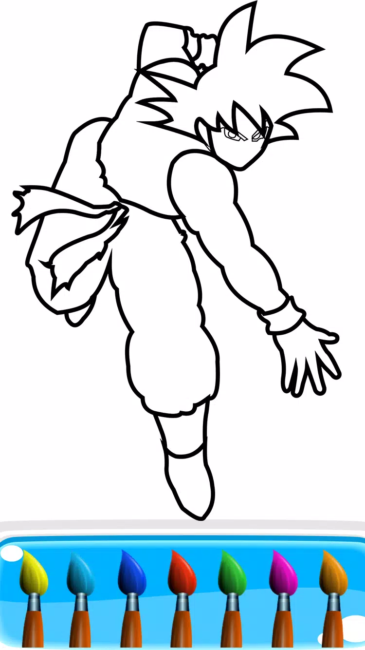 Goku Sayajin 4 Colorir. Goku Super Saiyan Coloring Page Picture. Goku Super  Sayajin Para Colorir. Tr…