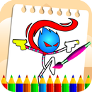 Stickman Hero Coloring Book Pages Draw and Paint APK