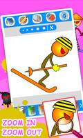 Stickman Hero Coloring Book Pages Draw and Paint Screenshot 2