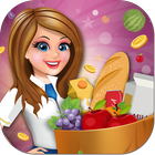 Supermarket High School Girl Cash Register أيقونة