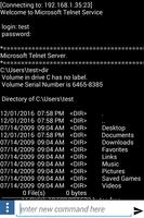 Telnet for Android device 스크린샷 3