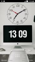 Carved Analog Clock Wallpaper imagem de tela 2