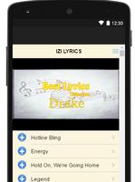 Drake Lyrics Izi โปสเตอร์