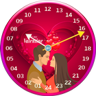 Valentine Clock Live Wallpaper icono