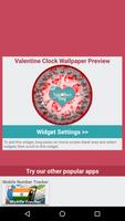 Valentine Clock Live Wallpaper تصوير الشاشة 3