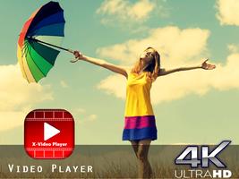 XX Video Player - 4k MX Player, HD MAX Player Plakat