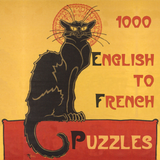 1000 English to French Puzzles icône
