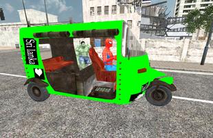 Spider Hero Tuk Tuk Rikshaw drift Parking screenshot 3