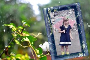 Rain Photo Frames ポスター