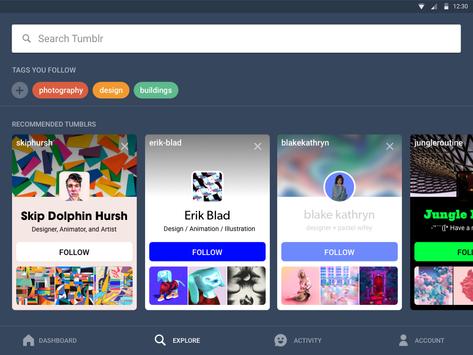 Tumblr apk screenshot