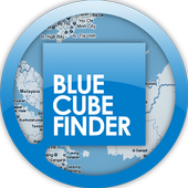 Blue Cube Locator icon