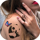 Cute Tattoos on My Photo for Girls APK
