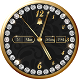 Gold Clock Widget Pack icon