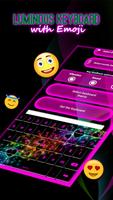 پوستر Luminous Keyboard with Emoji