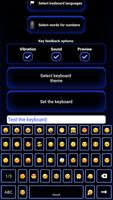 Neon Blue Keyboard Theme screenshot 1