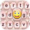 Roségold Tastatur mit Emoticon