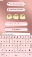 Pink Rose Gold Custom Keyboard پوسٹر