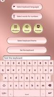 Pink Rose Gold Custom Keyboard 포스터