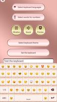 Pink Rose Gold Custom Keyboard syot layar 1