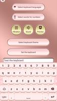 Pink Rose Gold Custom Keyboard 스크린샷 2
