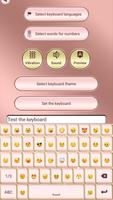 Pink Rose Gold Custom Keyboard 스크린샷 3