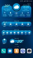 Air: Weather Forecast Widget with Clock poster