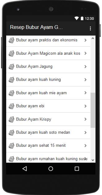 Resep Bubur Ayam Gurih Enak For Android Apk Download