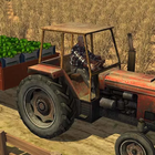 tractor rijden boerderij-icoon