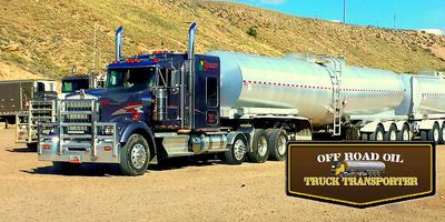 camión transportador de aceite Poster