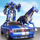 Полиция США Transform Robot Car Cop Wild Horse Gam APK