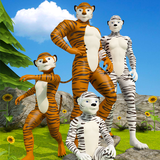 Virtual Tiger Happy Family Game: Mom Dad Simulator icône
