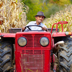 fermier tracteur sim icône