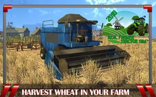 Poster simulazione trattore contadino