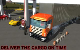 Cargo Truck Transportation 3D Affiche