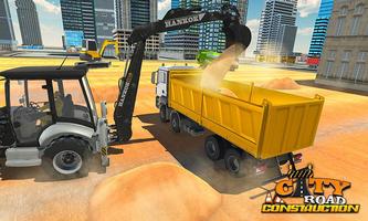 City Road Construction Simulator: Heavy Machinery Affiche